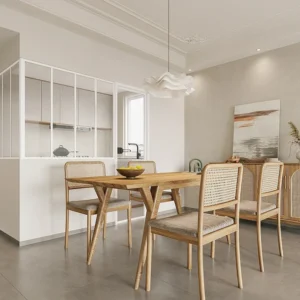 Glazen hoekbinnenraam industriële stijl gepoederlakt aluminium – L120 x L120 x H105 – Wit – BAYVIEW