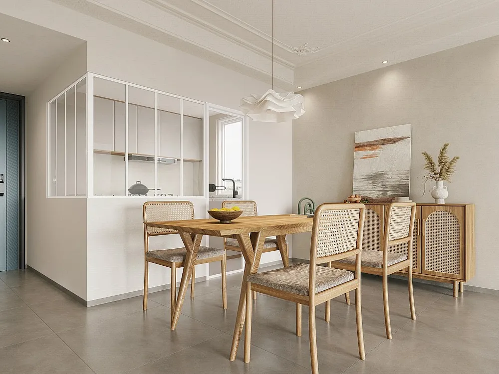 Glazen hoekbinnenraam industriële stijl gepoederlakt aluminium – L120 x L120 x H105 – Wit – BAYVIEW