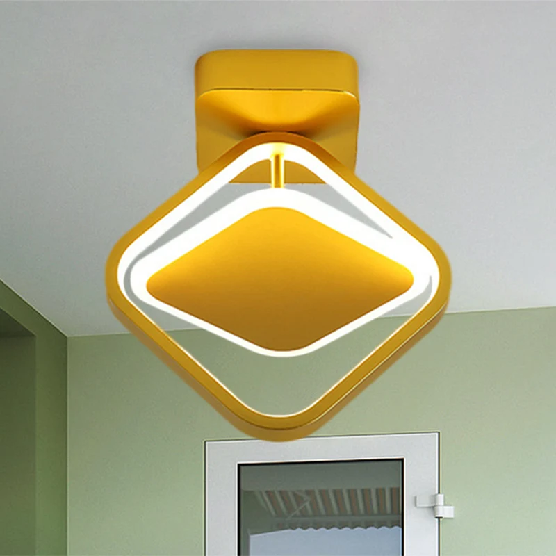 Gouden afwerking met ruitframe inbouwminimaal LED-metaal inbouwlicht wit/warm helder