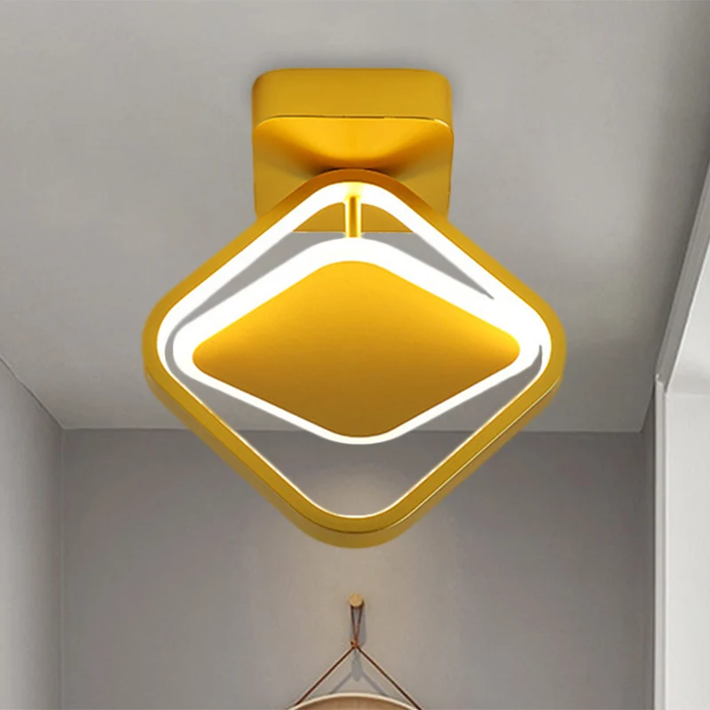 Gouden afwerking met ruitframe inbouwminimaal LED-metaal inbouwlicht wit/warm helder