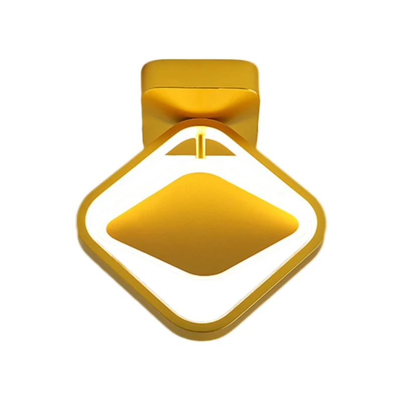Gouden afwerking met ruitframe inbouwminimaal LED-metaal inbouwlicht wit/warm helder