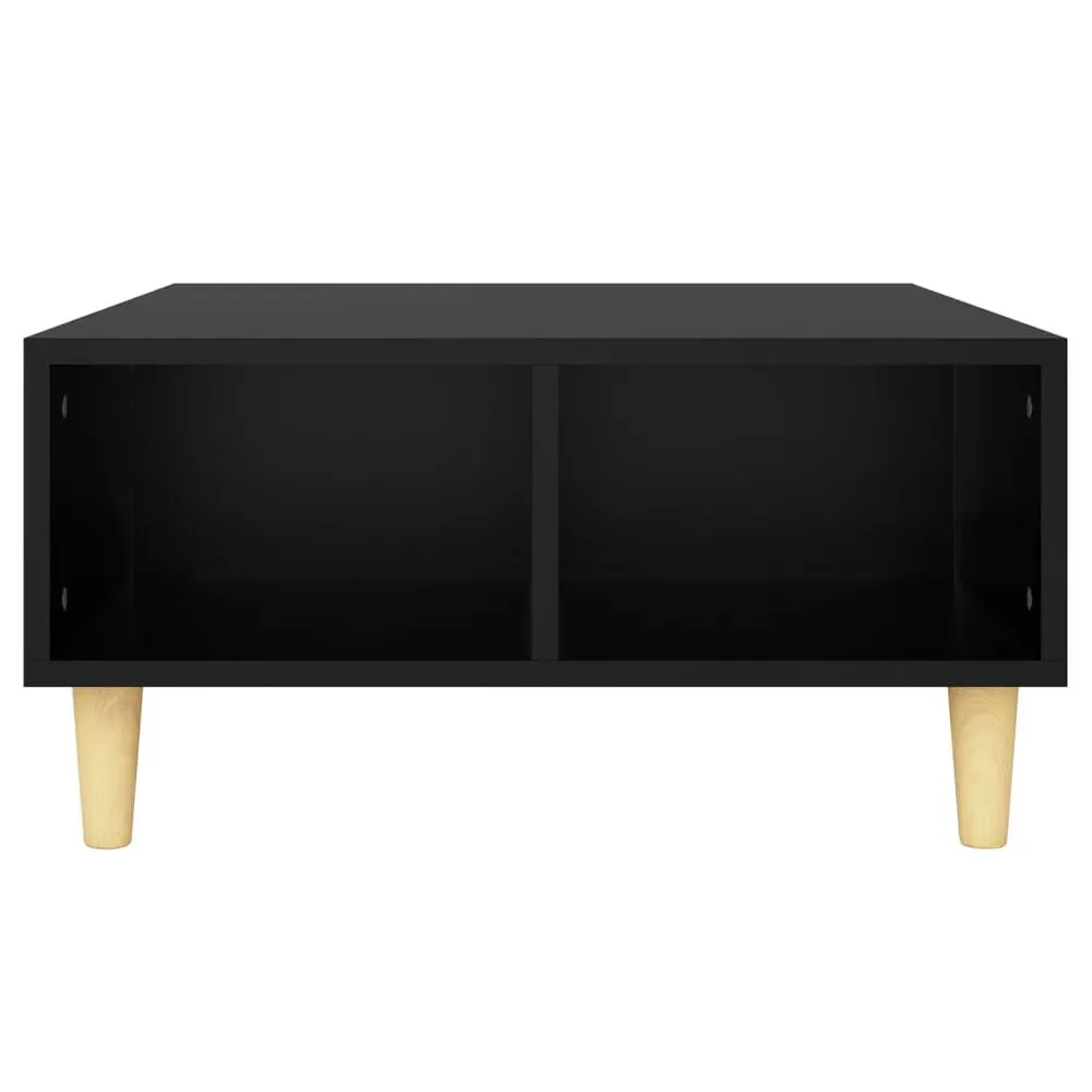 Salontafel 60x60x30 cm bewerkt hout zwart