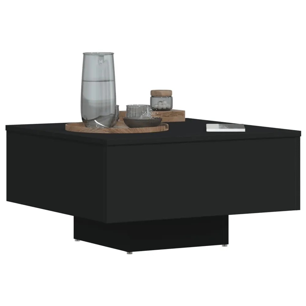 Salontafel 60x60x31,5 cm bewerkt hout zwart