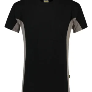 Tricorp T-shirt Bi-Color - Workwear - 102002 - zwart/grijs - maat 3XL
