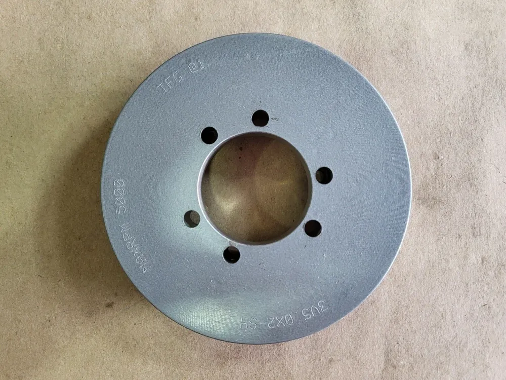 2 Groove Sheave 3V5.0X2-SH, 5"