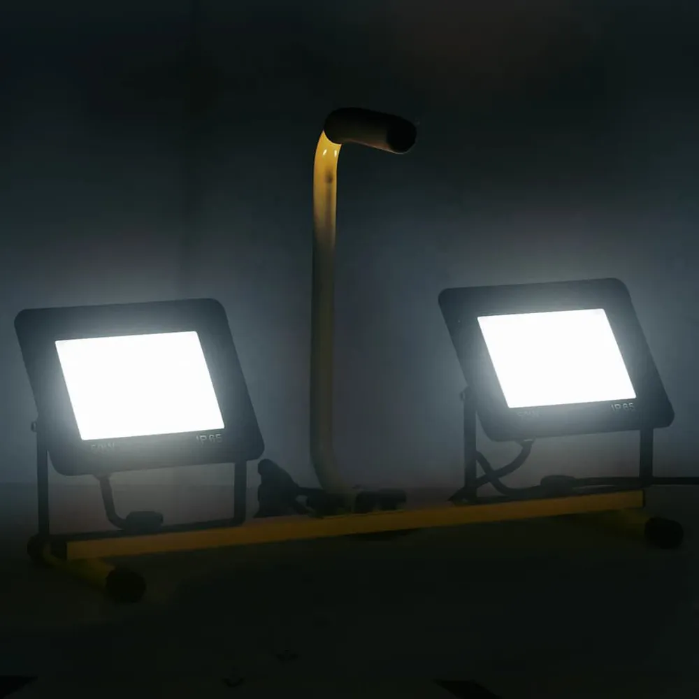 Weerbestendig Spotlight met handvat LED 2x50 W koudwit