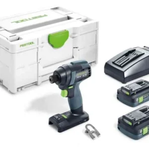 Festool accu slagschroevendraaier - TID 18 HPC 4,0 I-Plus - 18V - 2x4.0 Ah accu en snellader - systainer SYS 3 | 18V | Sne...
