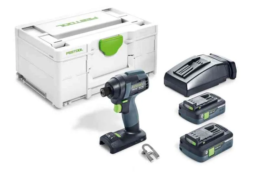 Festool accu slagschroevendraaier - TID 18 HPC 4,0 I-Plus - 18V - 2x4.0 Ah accu en snellader - systainer SYS 3 | 18V | Sne...