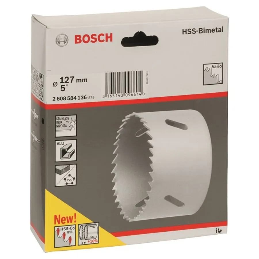Bosch gatzaag - HSS-BI-METAAL - 127/44mm - gebruikelijk adapter