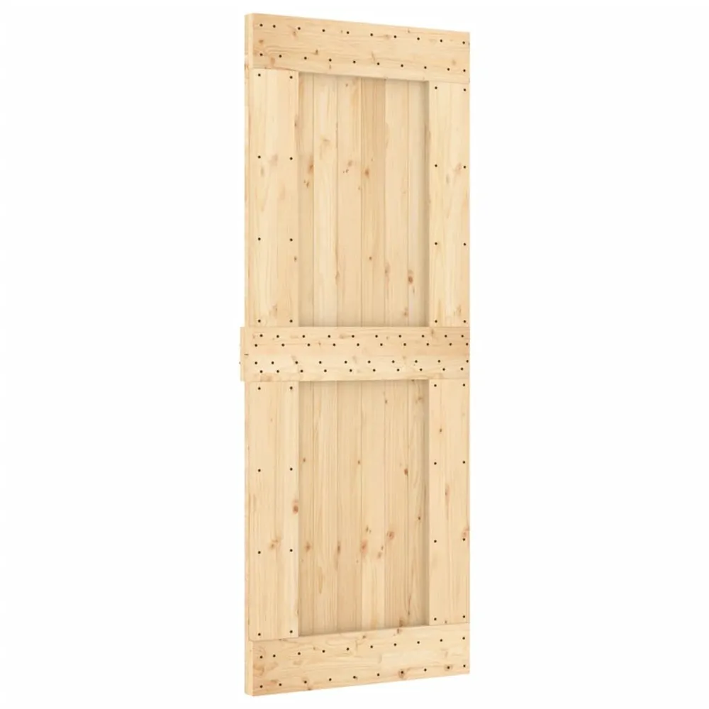 Professionele Kwaliteit Schuifdeur met beslag 80x210 cm massief grenenhout