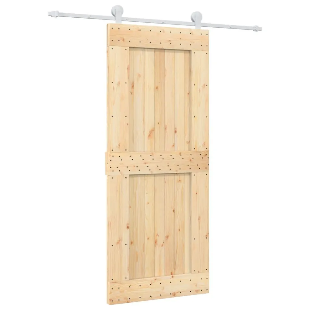Professionele Kwaliteit Schuifdeur met beslag 85x210 cm massief grenenhout