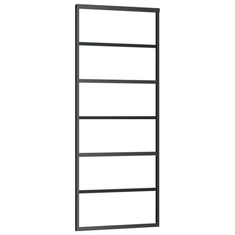 Schuifdeur met beslag 76x205 cm ESG-glas en aluminium voor patio-deuren