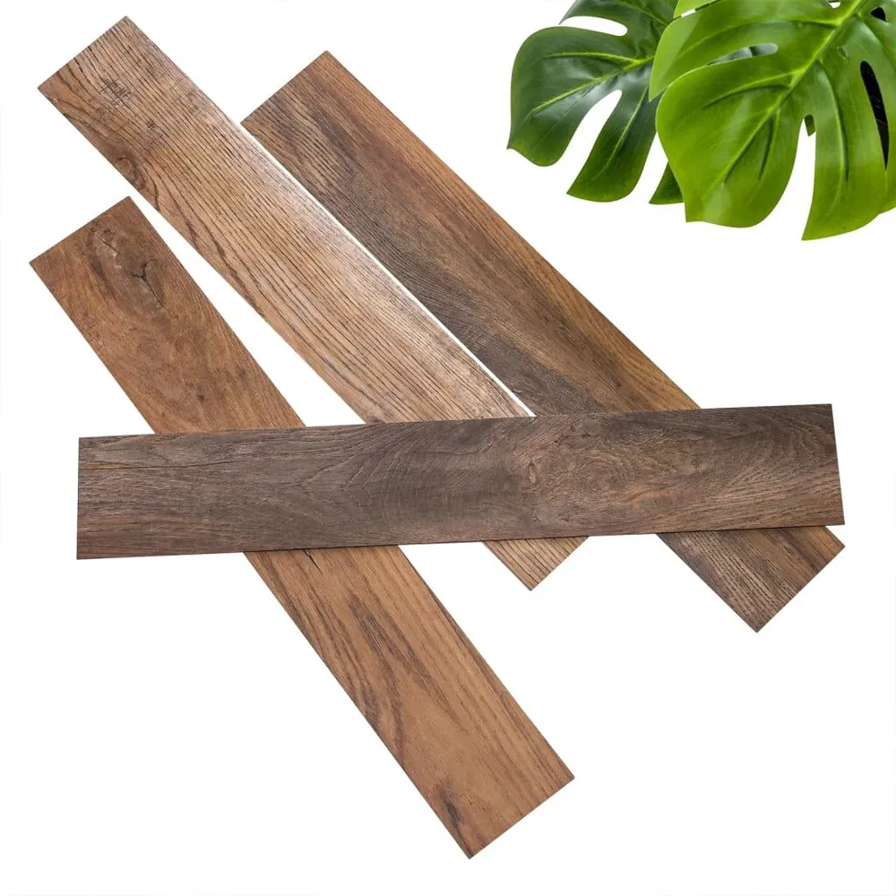 Multifunctioneel WallArt Planken hout-look schuurhout eiken omberbruin