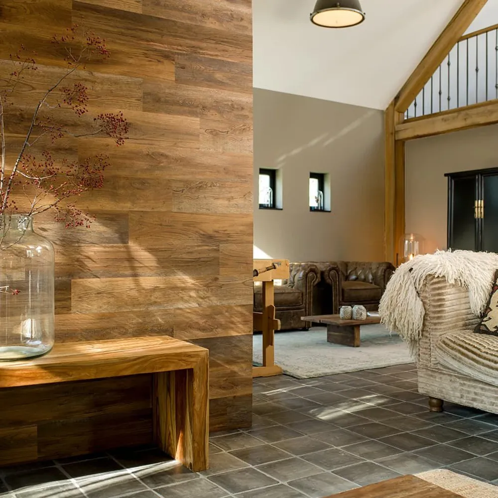 Professioneel Gereedschap WallArt Planken hout-look schuurhout eiken omberbruin