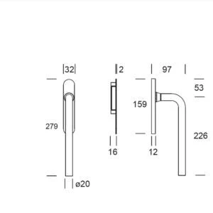 Shuffle SDG Oslo Dubbel PC69 Inox Easy Install | Inclusief montagemateriaal