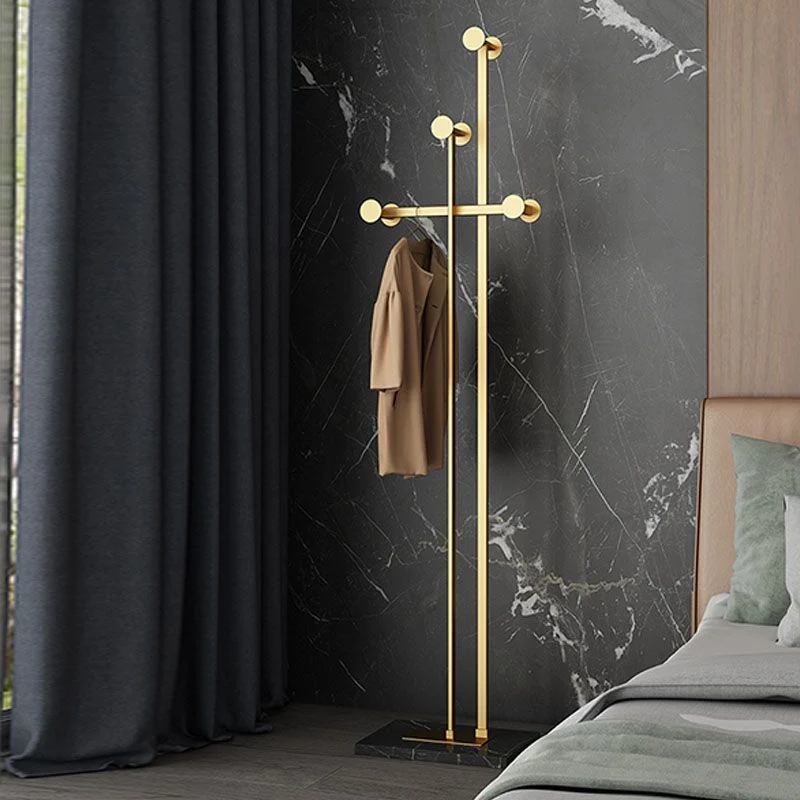 Glam Coat Rack Free Standing Coat Hook Van metaal Hall Stand Square Slate Base Black