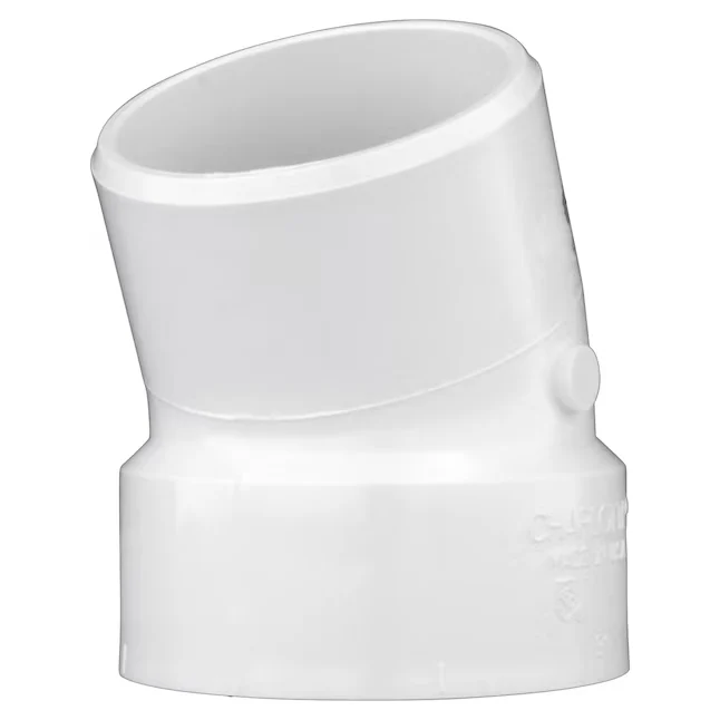 Charlotte Pipe 3- x 22.5-Degree VINYL DWV Street Elbow