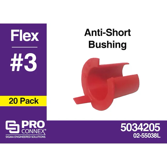 Sigma ProConnex 1/2- Buigzaam Plastic Anti Short Bushing Conduit Fittings (20-Pack) met Keuringscertificaat