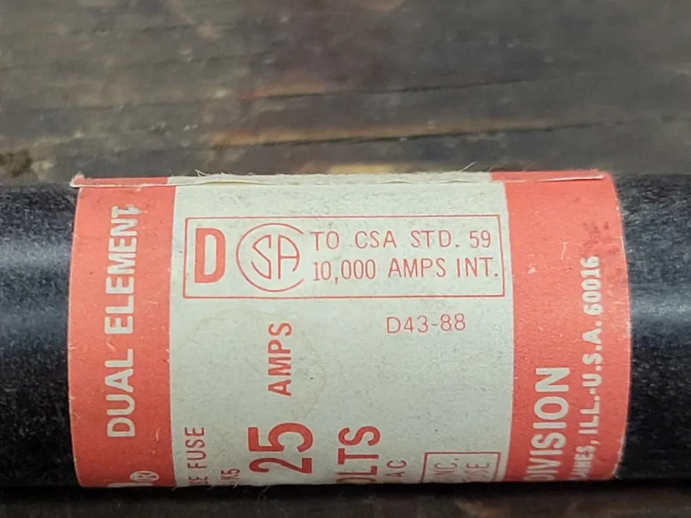 25 Amp Class K5 Time Delay Fuse ECS-25