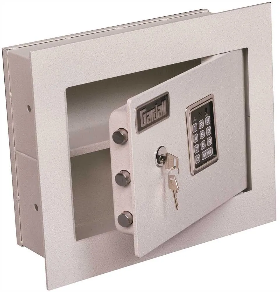 GARDALL CONCEALED WALL VEILIG KEY AND ELECTRONIC LOCK Gegalvaniseerd Staal