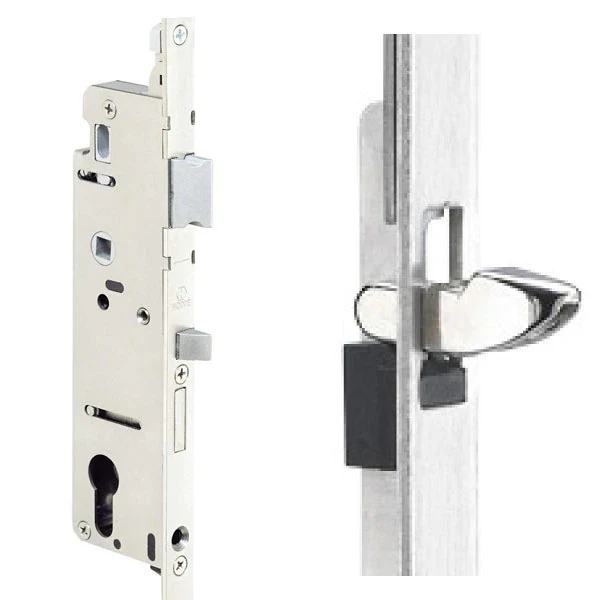 Hoppe Multipoint Lock 16MM Handbediend 45/92 Gear, Tongue At 26.5", 1/2" D/B, 36" HH