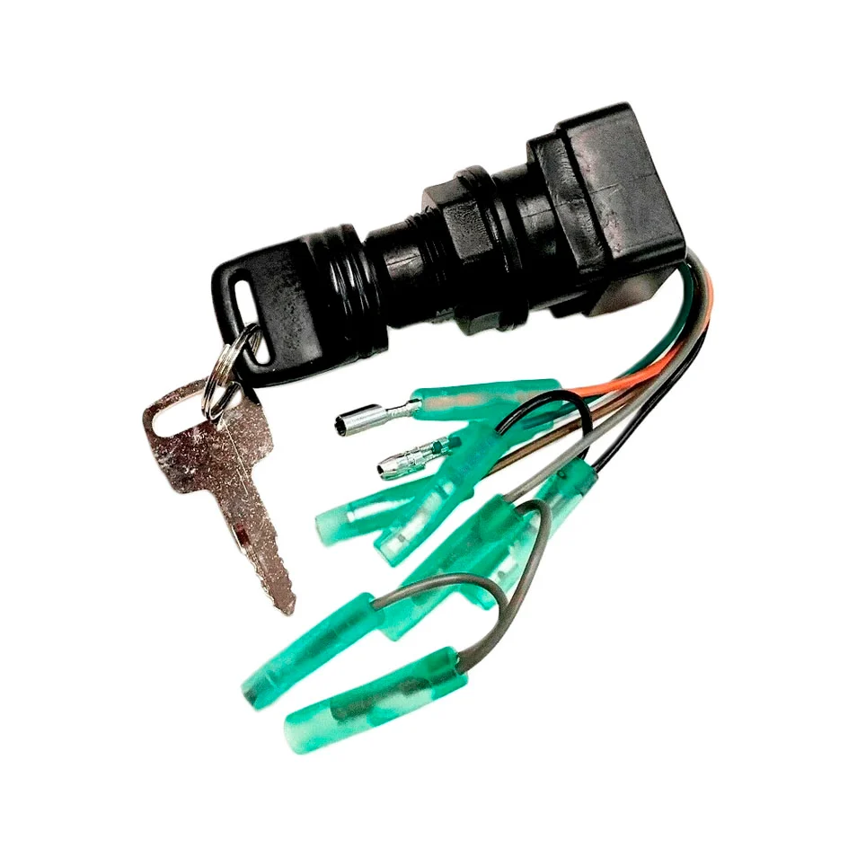 Ignition Key Switch Assembly Suzuki Outboards - 37110-92E01, 37110-99E00