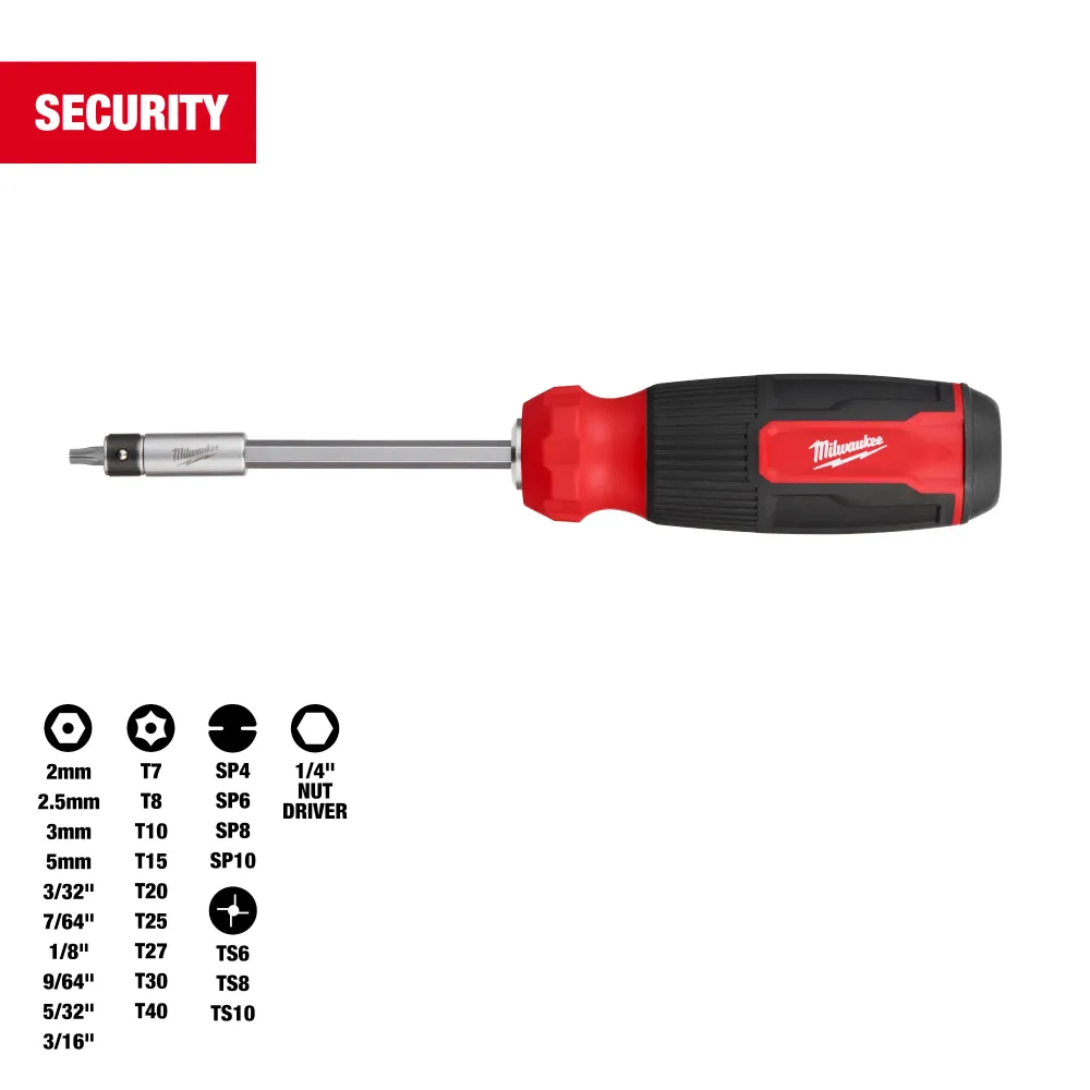 MILWAUKEE 27--1 Security Multi-Bit Screwdriver