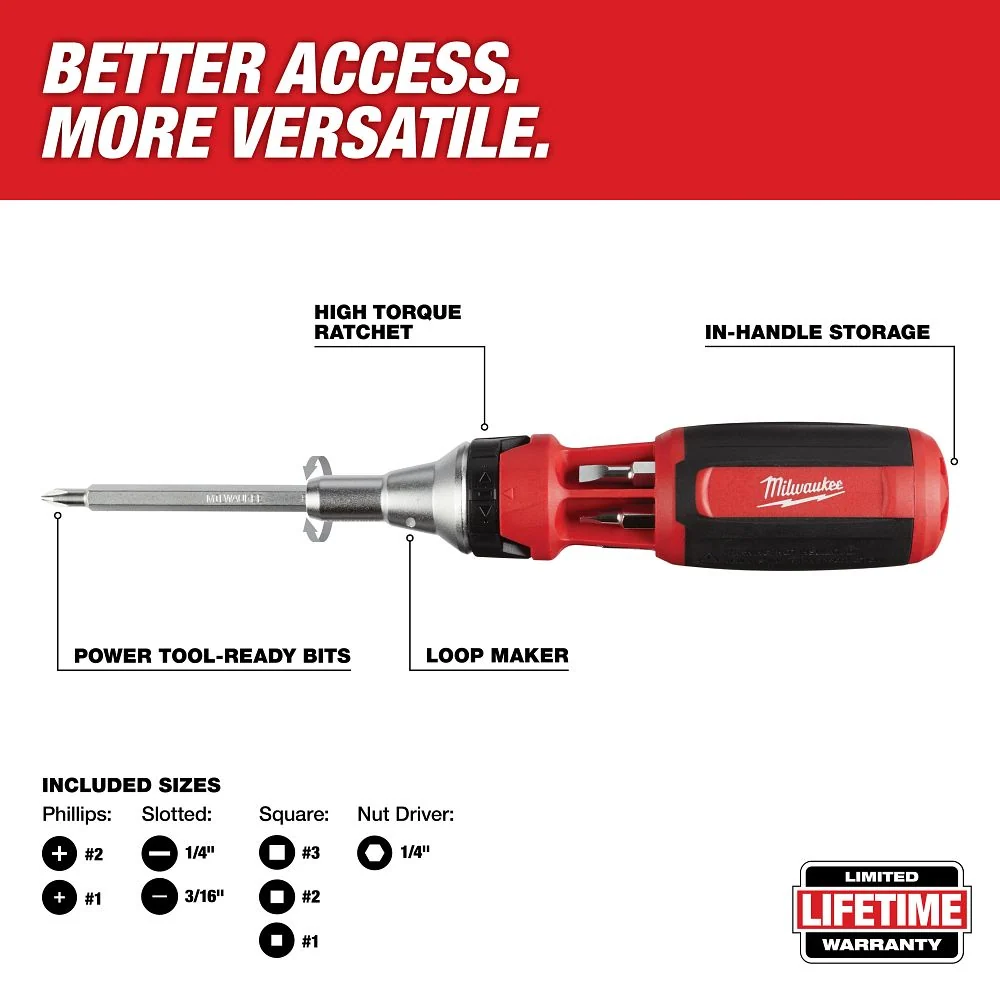 Milwaukee Tools 9--1 Multi-Bit Driver 48-22-2322