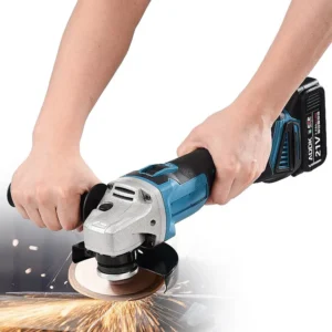 Accu haakse slijper voor Makita 18V, 125 mm accuslijpmachine, met borstelloze motor, schijfbescherming (zonder accu, zonde...