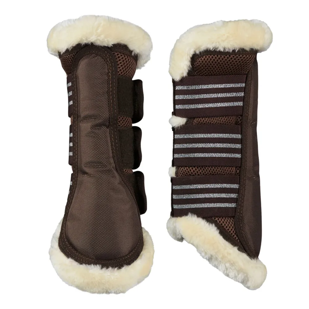 Lincoln Brushing Boots Fur Dark Taupe L