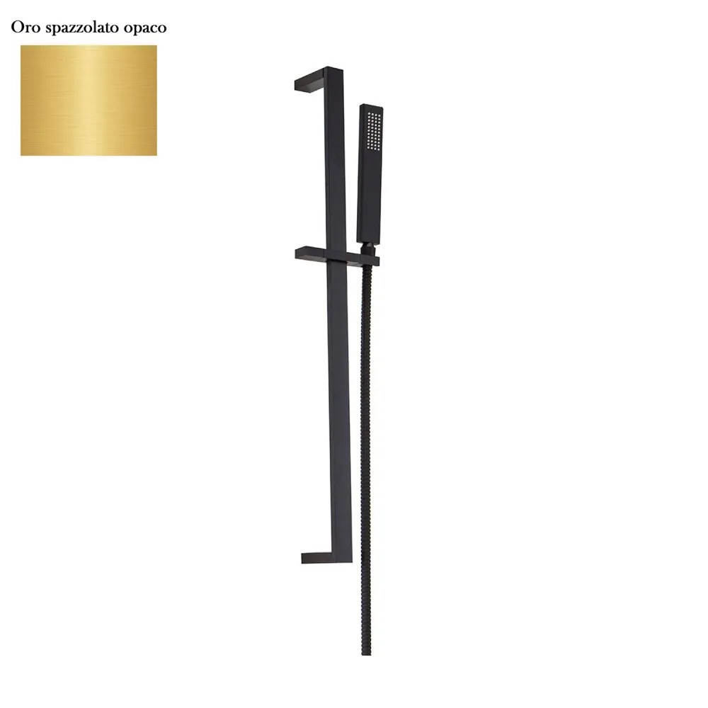 Brass sliding 10x30mm shower Glamour and brushed gold hose