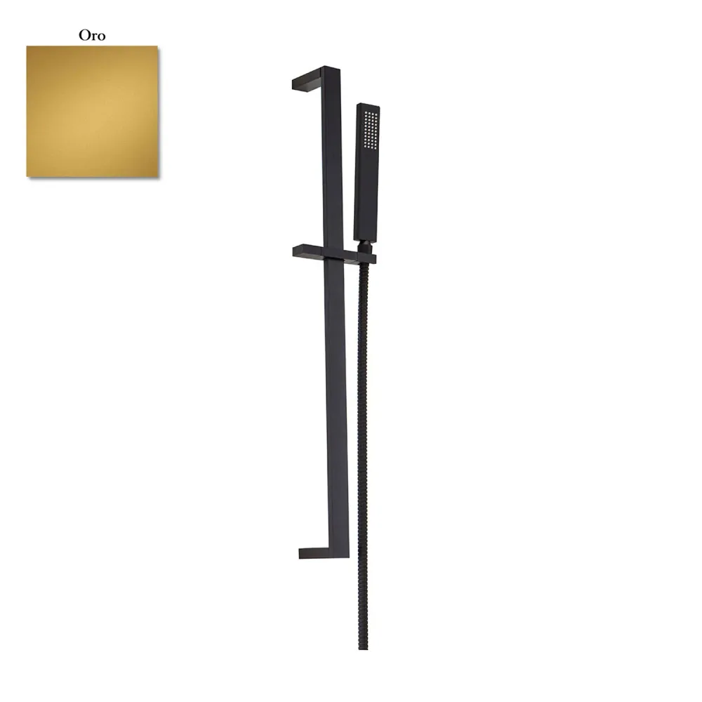 Brass sliding 10x30mm shower Glamour and gold flexibel hose