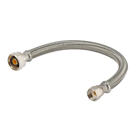 Desoldeerpomp en Vlecht Eastman 3/8 . Flare x 1/2 . FIP x 20 . Braided Flare Faucet Connector