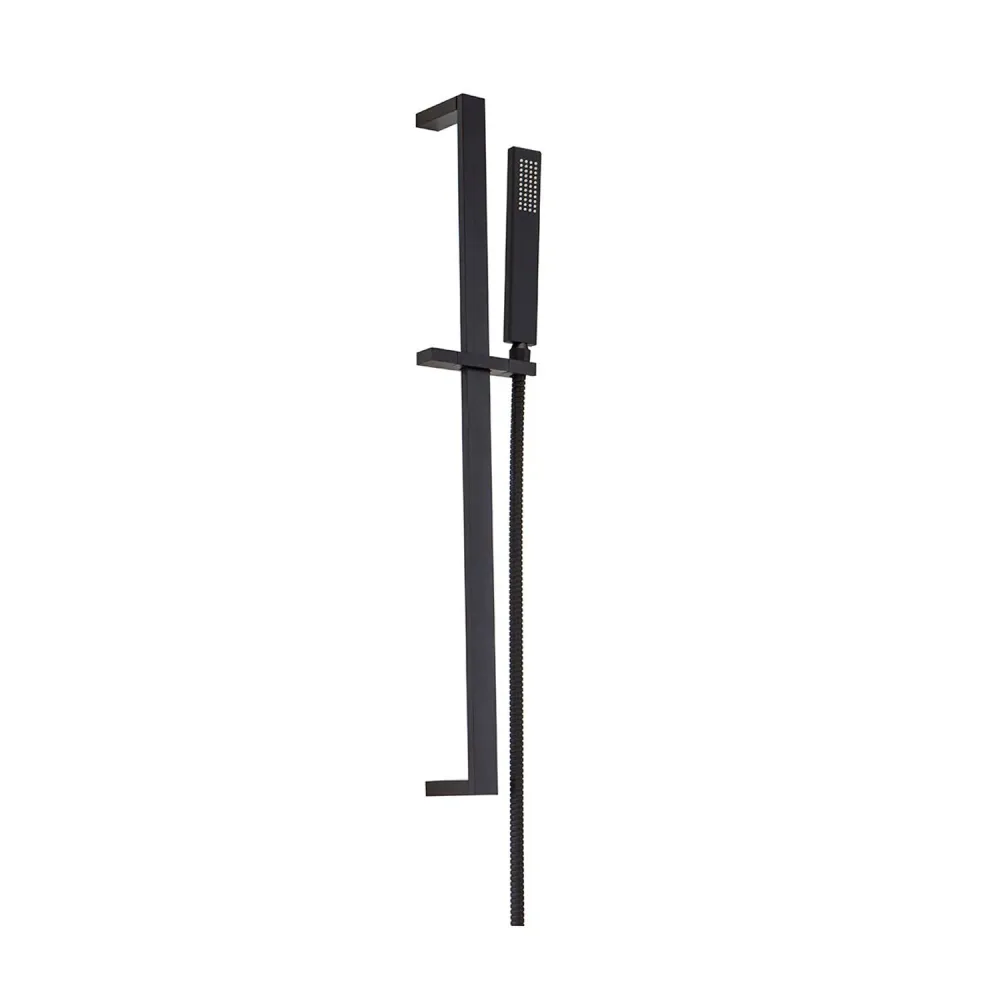 Geel koper sliding 10x30mm shower Master and black hose