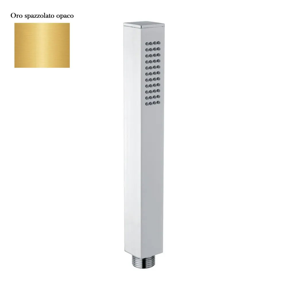 Glamour single-jet shower strookglans gold anti-limescale brass