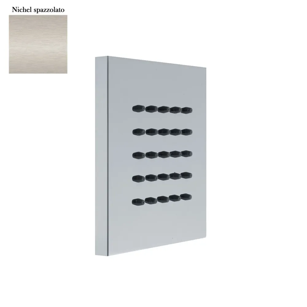 Hittebestendig Wandgemonteerd square body jet showerhead 100mm matte nickel brass