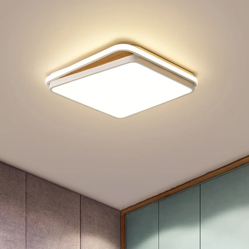 Professionele Kwaliteit Brick Metaal Flush Mount Lighting Fixture Modern LED White/Black Ceiling Light White/Warm Light, 1...