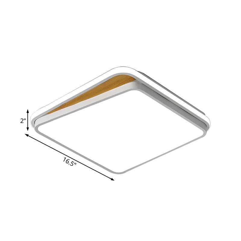 Professionele Kwaliteit Brick Metaal Flush Mount Lighting Fixture Modern LED White/Black Ceiling Light White/Warm Light, 1...