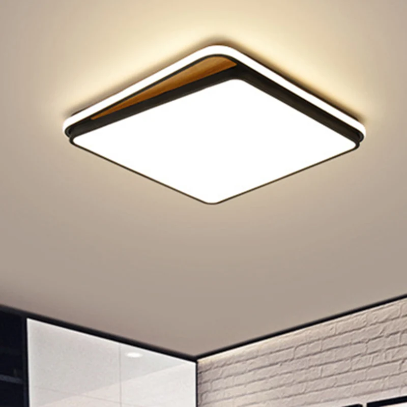 Professionele Kwaliteit Brick Metaal Flush Mount Lighting Fixture Modern LED White/Black Ceiling Light White/Warm Light, 1...
