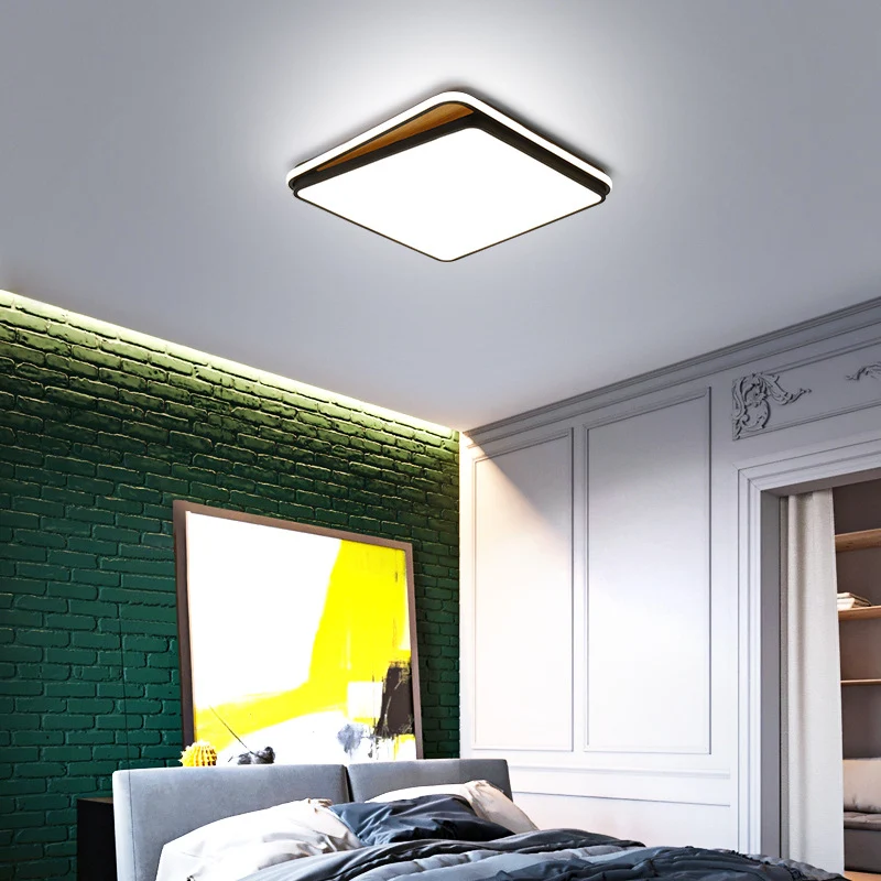 Professionele Kwaliteit Brick Metaal Flush Mount Lighting Fixture Modern LED White/Black Ceiling Light White/Warm Light, 1...
