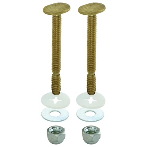 EZ-FLO 5/16 . x 2-1/4 . Geel koper Closet Bolt Set