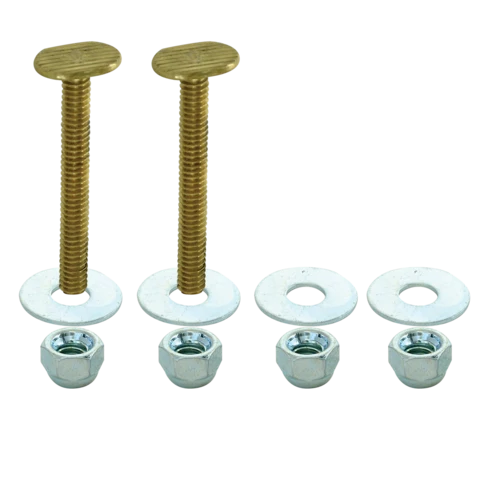 EZ-FLO Toilet Closet Bolts Plated Messing 1/4 . x 2-1/4 .
