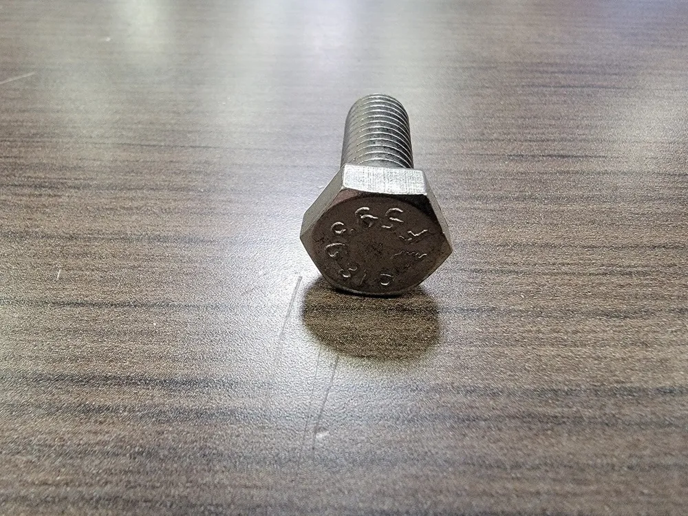 3/8" x 1" F593G316 Roestvast Steel Hex Bolt (Bag 250/Qty)