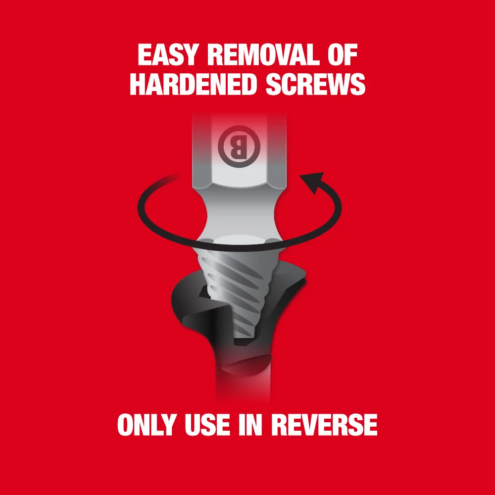 MILWAUKEE 4 PC. M2 Staalsoort Screw Extractor Set