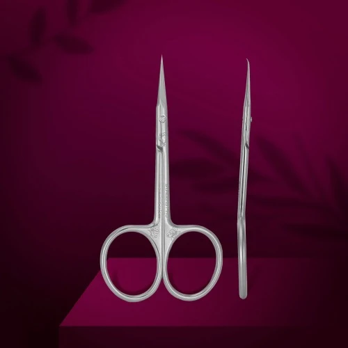 Professional cuticle scissors hook Staleks Pro Exclusive 21 Type 2 (Magnolia), SX-21/2m