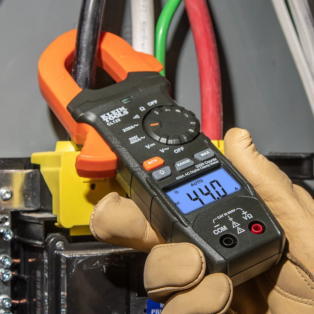 KLEIN TOOLS Numeriek Clamp Meter, AC Auto-Ranging 400 Amp Handzaam formaat