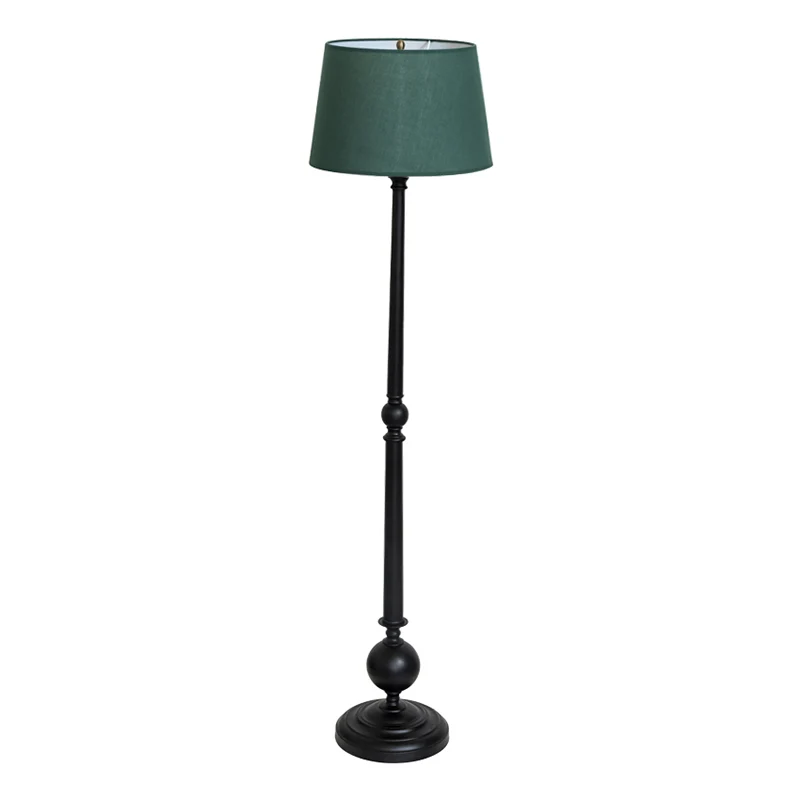 Empire Shade stoffen staande lamp Traditionele vloerverlichting voor woonkamer met één lamp - Incl. Garantie