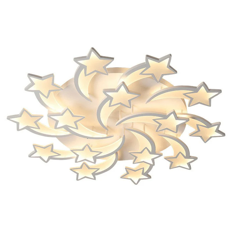 Energiezuinige LED Wervelende ster acryl plafondmontage zacht minimalistische witte LED semi-inbouwmontage voor woonkamer