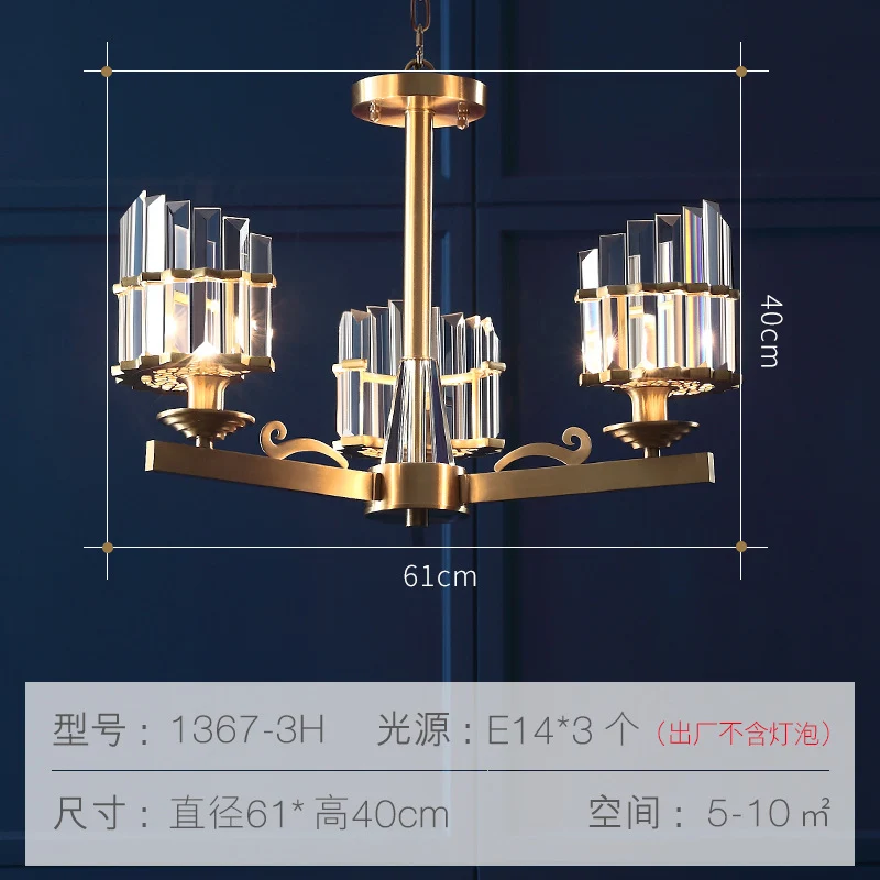Modernisme Spoetnik Hanglamp 3/6/8 Hoofden Driezijdige Kristallen Staaf Plafondkroonluchter Zwart/Messing - Incl. Garantie