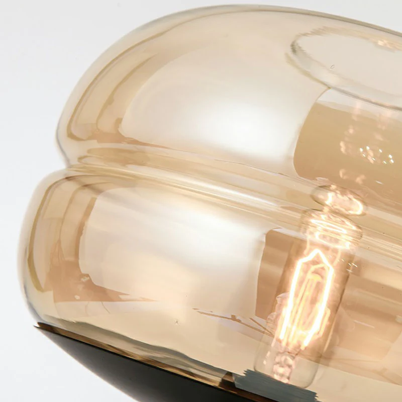 Premium Kwaliteit Statief nachtkastje lamp metaal 1 kop Scandinavisch nachtkastje zwak met glazen kap